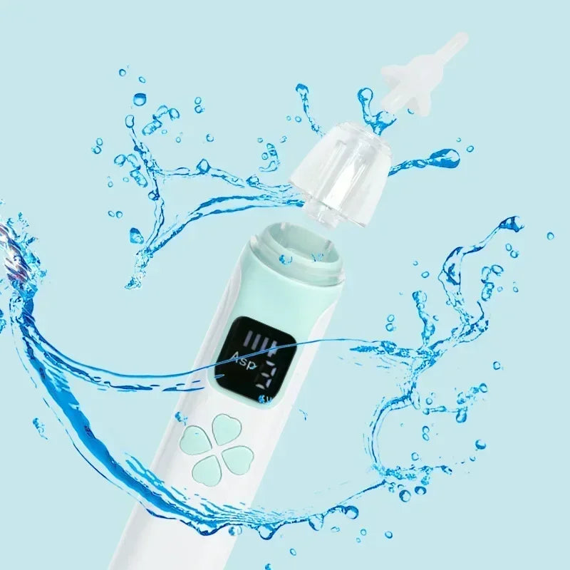 Aspirateur Nasal Électrique Doux - 3 Embouts Silicone